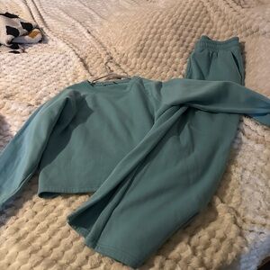 Zenana Outfitters Light Blue Lounge Set